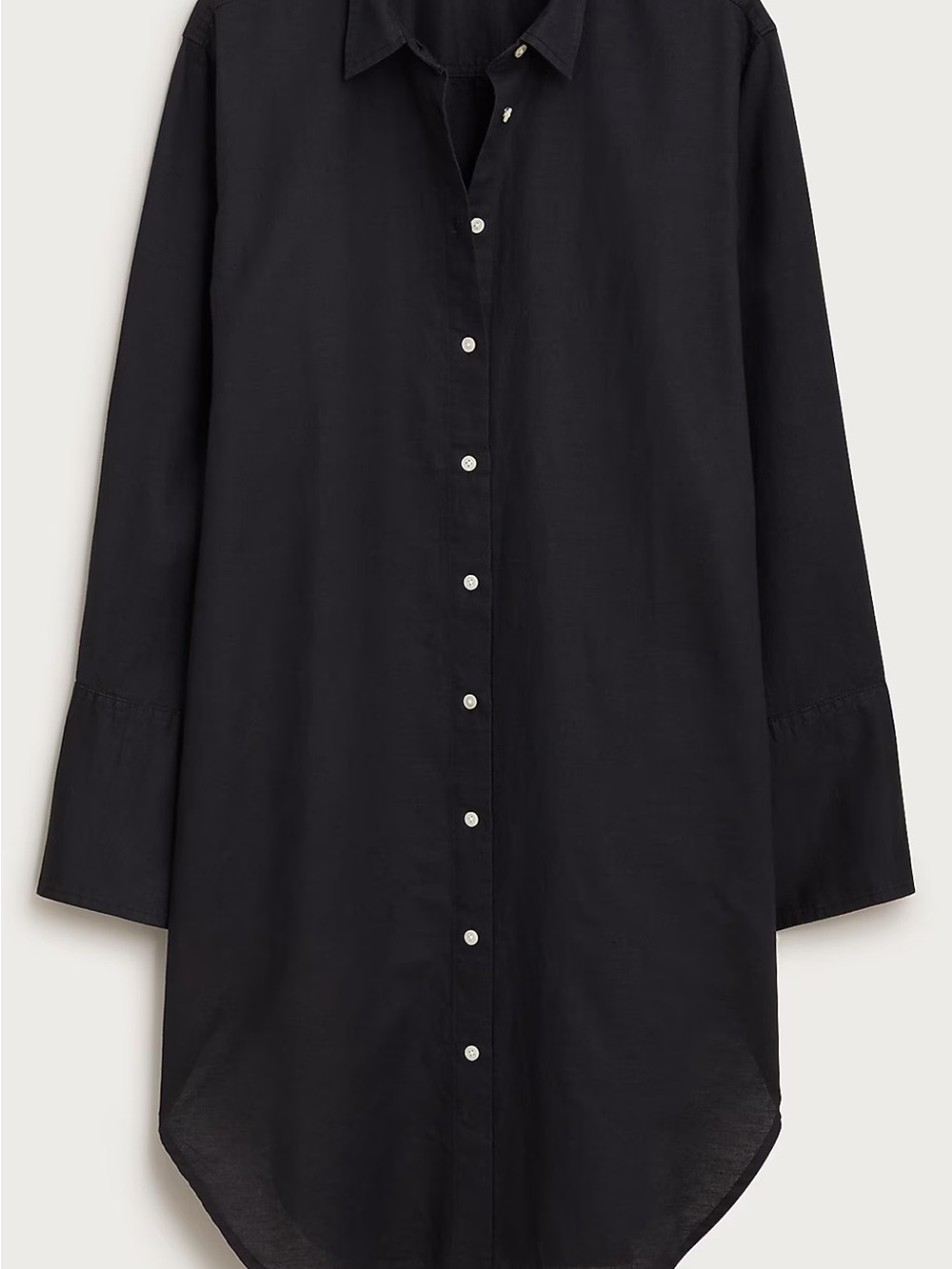 Jcrew Relaxed-fit beach shirt in linen-cotton blend NWOT - Picture 4 of 7